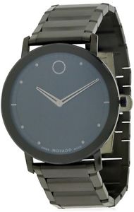 Movado Sapphire Black Mens Watch 0606882