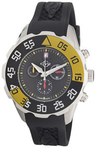GV2 by Gevril Men's 3000R Parachute Chronograph Rubber Date Watch