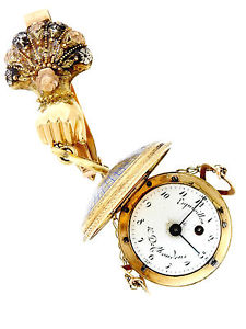 Swiss Basket – Form Watch “Esquivillon & DeChoudens” 18k Yellow Gold & Enamel