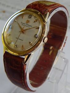 Large Girard Perregaux G-P Automatic - Diamond Dial - 14K Solid Gold Case Watch