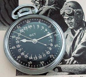 MINT WWII Elgin U.S. Army Air Corps./Air Force AN-5740 Navigational Pocket Watch