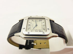 CARTIER SANTOS ACCIAIO AUTOMATIC OROLOGIO UOMO ECCELLENTI CONDIZIONI !!
