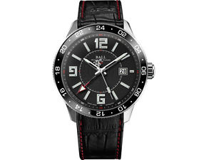 Ball Engineer Master II Pilot GMT Watch, Ball RR1201, Black, Crocodile band