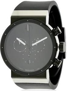 Movado Sapphire Chronograph Rubber Mens Watch 0606501