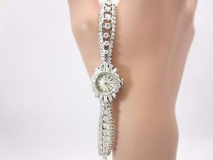 Vintage Ebel Platinum 5.50 carats Diamond Watch ladies elegant