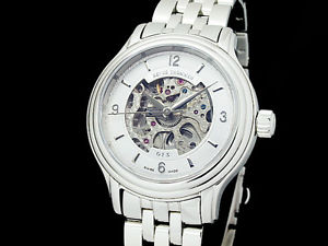 Auth REVUE THOMMEN SS Auto Lady's Skeleton Watch 12500-2(S A48141)