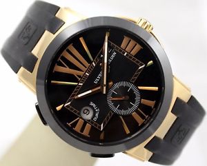 HERRENUHR ULYSSE NARDIN UN EXECUTIVE DUAL TIME 18K ROSEGOLD KERAMIK REF. 246-00