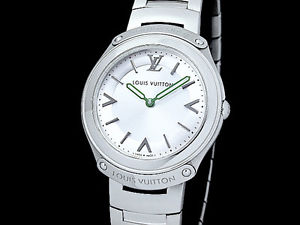 Auth LOUIS VUITTON Fifty Five 31MM Q6J000 SS Quartz Lady's Watch(27.12.12)
