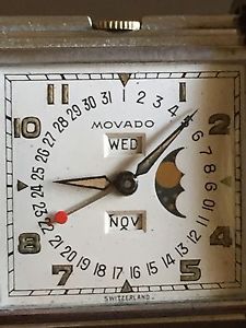 Movado Deco Moonphase 1940's Golfing Watch