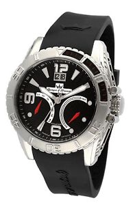Yonger & Bresson Men's YBH 8329-01 Automatic Day & Date Black Rubber Watch