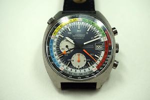 WAKMANN 9804 AUTOMATIC CHRONOGRAPH REGATE YACHTING w/TACHYMETRE C.1970 STEEL