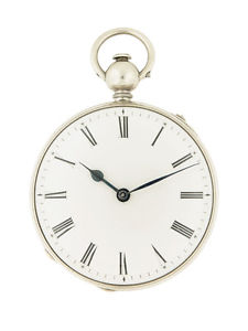 Swiss Silver & Gold, Hour & Half-Hour Striking Open Face Pocket watch w/ repe...
