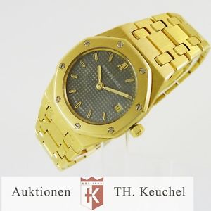 AUDEMARS PIGUET ROYAL OAK LADYS IN GOLD 750 QUARTZ VERY GOOD CONDITION 78,0 GR
