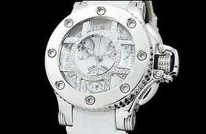 Auth Aquanautic Princess Cuda Diamond Grid SS Quartz Lady's Watch(S A3314)