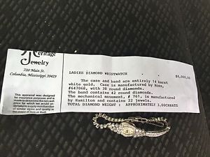 Ross Women's  Diamond Wristwatch 14 Kt White Gold