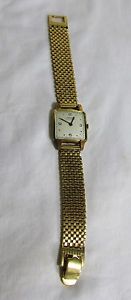 Vintage Doxa wristwatch 17Jewels solid 14K gold watch and band WOW
