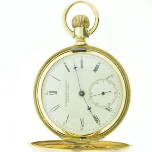 18k E Howard & Co Boston Watch Hunter Case L Size Pocket Watch