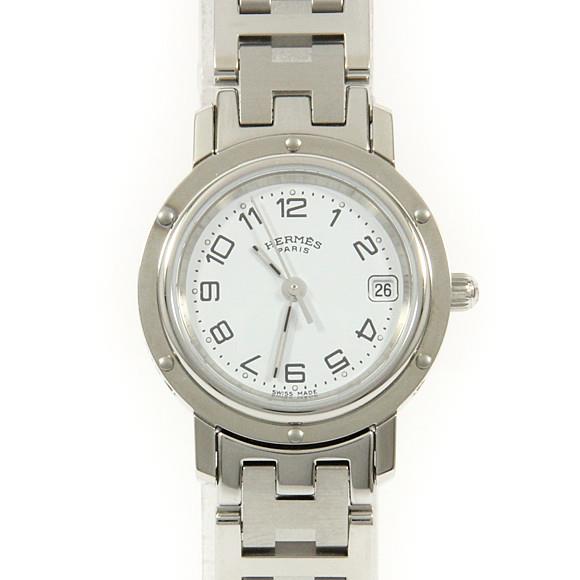 Used[A] Watch Hermes CL4.210 Clipper Quartz White Arabic G3H