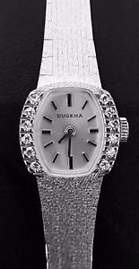 DUGENA DAMENUHR GOLD DIAMANTEN