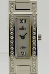 Festina Saphir 18k Weißgold -ungetragen-