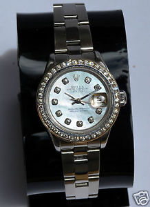 Rolex Oyster perpetual Date Just  Watch 79160 Diamonds Ladies Reloj de Dama