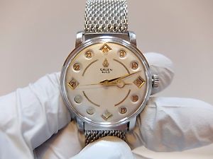 VINTAGE GRUEN AIRFLIGHT AUTOMATON 24 HOUR MILITARY WATCH (WATCH VIDEO)