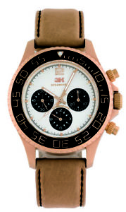 3H Women's CH2N Tintangraph Automatic Titanium Pink Gold PVD Chrono Date Watch