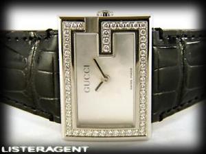 GUCCI Mod. 100L acero diamantes Madreperla Ref. YA100508. NUEVO!