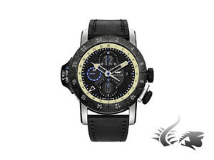 Glycine Airfighter Automatic Watch, GL 754, PVD, Chronograph, 3921.398-LB99B