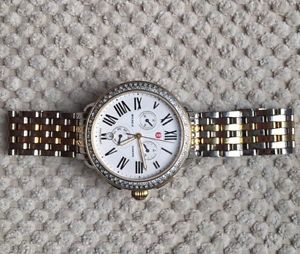 Michele Two Toned Gold Watch Diamond
