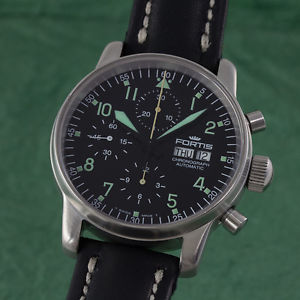 FORTIS FLIEGER AUTOMATIK CHRONOGRAPH HERRENUHR STAHL 597.10.141 VP: 2195,- €