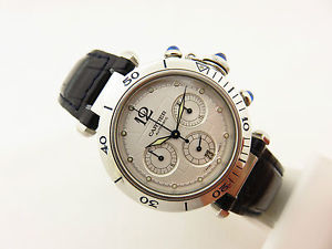 CARTIER PASHA CRONO REF 2113 AUTOMATIC INDOSSATO 2 VOLTE SCATOLA E GARANZIA !!