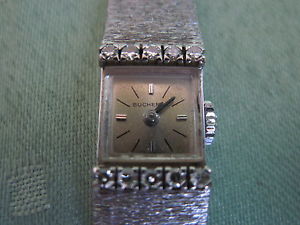 Schöne BUCHERER Damenuhr Gold 18 Karat mit Diamanten