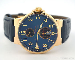 ULYSSE NARDIN MAXI MARINE CHRONOMETER 18K ROSE GOLD 266-66/623 MENS WATCH