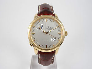 Herrenuhr Glashütte Original Senator Mondphase | 750er Gold | Box&Papiere