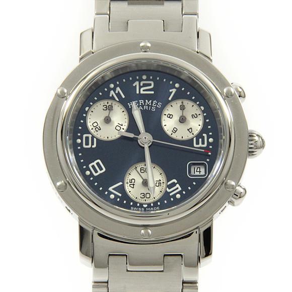 Used[B] Watch Hermes CL1.310 Clipper Chrono Quartz Blue E2H