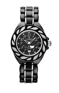 Catorex Women's 779.7.4994.310 Pure Black Ceramic Rhinestone Date Watch image 1