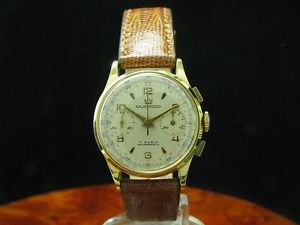 DUCADO 18kt 750 GOLD HANDAUFZUG CHRONOGRAPH HERRENUHR / REF 3910