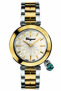 Ferragamo Women's FIC040015 Intreccio Topaz Two-Tone Stainless Steel Watch