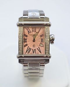 Charriol Pink Face Diamond Case Watch