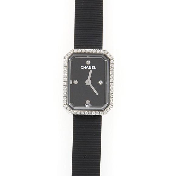 Used[B] Watch Chanel H2434 Premiere / D 4P Quartz Black Diamond Bra H2M