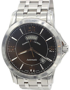 Men's Maurice Lacroix Pontos Day Date Stainless Steel Watch PT6058