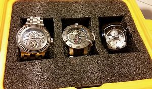 Invicta Special Rare Collection Trio Invictas #5834 Lupah #0513 Tourbillon #1573