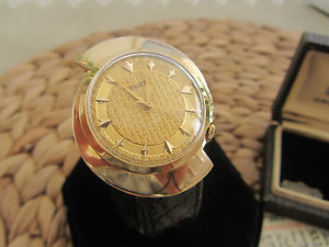Ultra rare Gruen Pien Pan gold 14k NOS condition with Box!