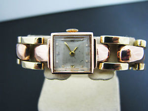 Vintage 2 Tone Norexa Lady Watch in 14k Rose Gold and Yellow Gold