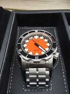 BENARUS MAGALODON V4 ORANGE DIAL 49MM ... AMAZING WATCH  !!