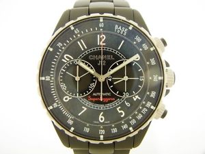 Used[A] Watch CHANEL J12 Super Rejjera H3409 automatic black ceramic N6H