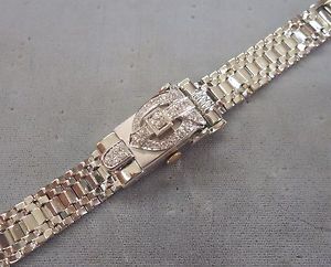 Ladies Mandyk (Louvic) Solid 14K White Gold & Diamond Wristwatch (3/4 cttw)