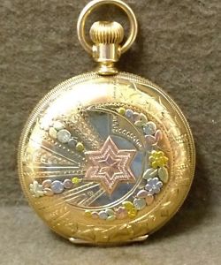 Working 1902 Waltham and Co. 67.1 Grams 14K Gold Double Hunter Pocket Watch