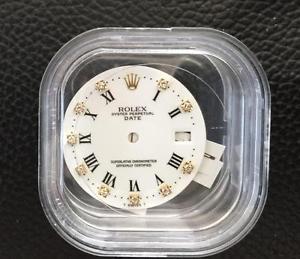 Rolex Date 152xx: Original White Dial, Roman Numerals and Diamonds